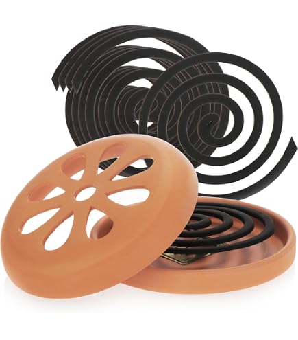 GeeRic Mückenspirale-Halter Aus Metall – Mit Deckel & Rutschfester Basis, Für Haus & Camping