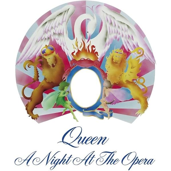 QUEEN A Night at the Opera. First UK press 1975 BLAIR stamper on