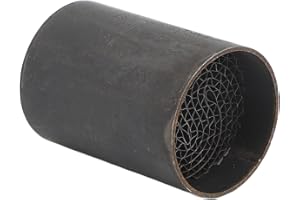 DAUZ Catalyseur de Tuyau d'échappement, Catalyseur de Silencieux d'échappement Universel Facile à Installer Antirouille pour Moto (35 * 50mm)