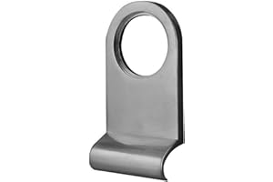CHIVROSE LTD Yale Type Door Lock Cylinder Pull Surround 86 x 44mm (Satin Chrome)