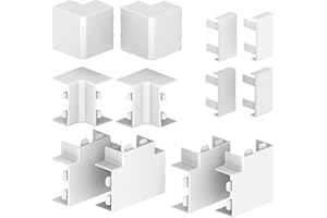 CABLECOACH Habengut Kit d'accessoires pour Le Montage du Canal de câble 30 x 15 mm Blanc