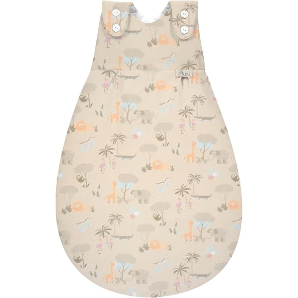 Alvi Baby Mäxchen Thermo Schlafsack, Baby-Schlafsack ohne Ärmel, Winterschlafsack, Außensack wattiert (GOTS Underwater World, 110) Baby