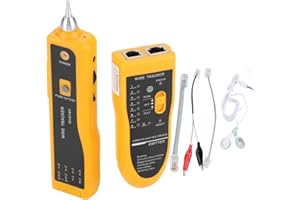 SANON Wire Tester, Handheld Rapid LAN Network Cable Tester Line Finder Wire Tracker Diagnose Tone Tool for Cable Collation, Network Maintenance Collation, Telephone Line Test