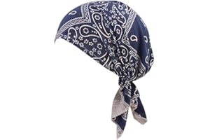 WWRICOTTA Bonnet Turban En Coton - Chimio Turban Casquettes Turban Chimio Coton Pour Filles Chapeaux De Travail Bonnet Sommeil Chapeau Bandeau Bandana Cheveux Bonnet Souple Et Respirant Pour Femmes Et Hommes