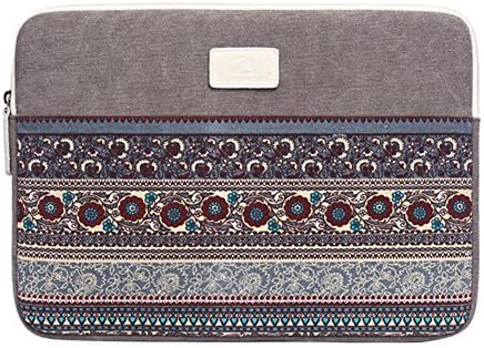 Laptop Sleeve 15.6, Feisman 360° Protective Laptop Bag for 15 Inch New MacBook Pro Retina, Spill-Resistant 15 Inch Laptop Case Tablet Bag / Ultrabook Carrying Bag with Extra Storage Space -Light Grey