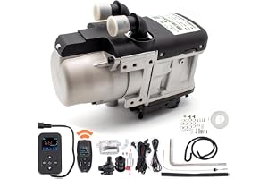 XmyXGAR Hydronic Kylmedelsvärmare på 5 kW, 12 V, med fjärrkontroll, uppvärmning av bränsle, diesel, varmvattenberedare, tempe