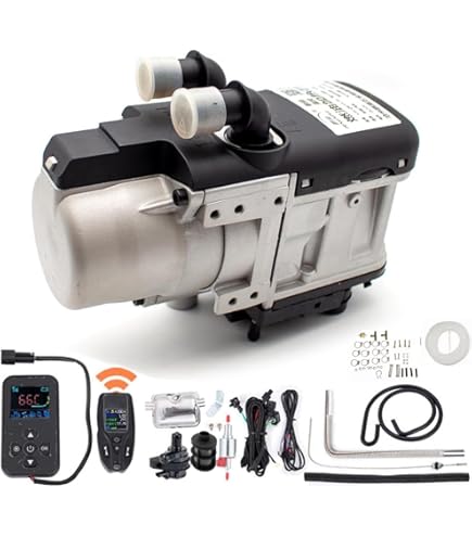 Chauffage Diesel 12V 10KW Acier Inox - Pour Bateau, Camping-Car, Fourgon, -41°C