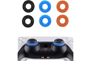 EHOMIIII Aim Lot de 6 anneaux de précision en mousse pour amortisseurs Thumbstick, 3 épaisseurs, accessoires pour PS5, PS4, Xbox, PlayStation - Optimal pour le jeu