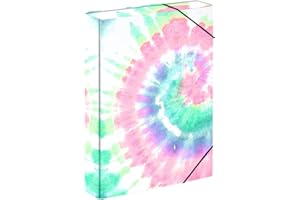 ‎BAAGL Baagl Heftbox für Schulranzen - Heftmappe A4 für Kinder mit Gummiband und Innenklappen - Sammelmappe, Sammelbox mit Gummizug für Jungen (Batik)