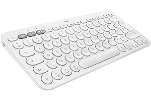 Logitech K380 Clavier Bluetooth Multidispositif, Compact et Plat, Easy-Switch jusqu'à 3 appareils, Touches Concaves, Piles de