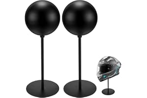 Motofans Helmständer aus Metall, drehbarer Metallständer, Schreibtischaufhänger für Motorradhelme, Mützen, Rugby-Helm