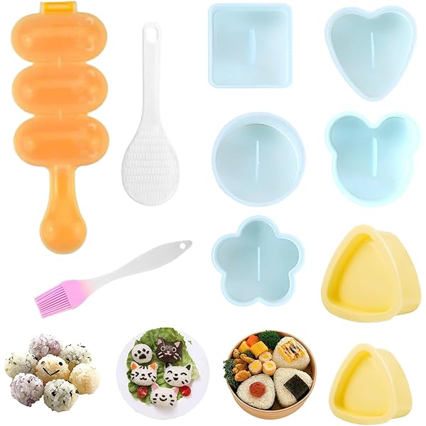 Ernest Onigiri Form Set - Mini Reisbällchen Former Für Charaben