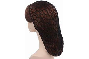 MoonyLI Bonnet en Filet à Cheveux pour Femmes, pour Le Sommeil et Les activités Quotidiennes. (Noir)