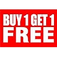 Buy 1 GET 1 Offer Sticker Size 12 X 18 Inch UV Printed