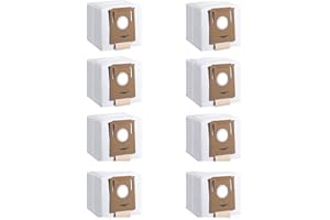 JUTYUM 8 Stück Staubsaugerbeutel für ECOVACS DEEBOT N8/N8 Pro/N8 Pro Plus/N8 PRO CARE, OZMO T8/T8 PURE/OZMO T8+, T9/T9+/T9 AIVI, yeedi vac 2 pro/vac max/vac hybrid/yeedi vac Station