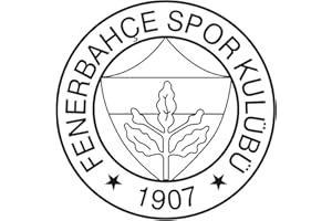 Alternatif Autoaufkleber Fenerbahce Logo Aziz Yildirim Kanarya Istanbul Türkei Türkiye Wandtattoo (Schwarz, M / 20 cm x 20 cm)