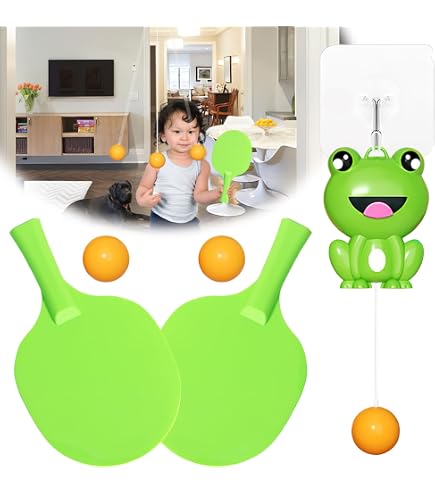 Trainer De Tennis De Table Sur Porte - Jeu PingPong Réglable - Avec Raquettes Et Balles