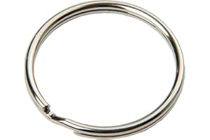 SBS® Porte-clés | Ø 30 mm | 100 pièces | Acier | Brillant et arrondi | Porte-clés Anneau