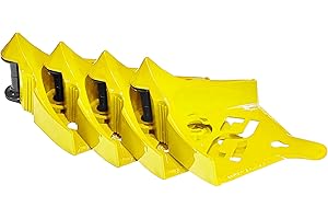 DETAIL GUARDZ Hose Guide – 4pcs Plastic Hose Roller for Cars, Trucks & Motorcycles - Car Wheel Rolling System Tool Preventing Stucking and Snagging Under Tires (Yellow)