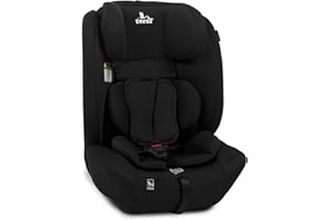 Toral Alzador Coche Niño - Silla Coche Grupo 1 2 3 i-Size - Desde 76-150 cm - Silla Coche Bebe - Elevador coche niño y niña - Silla bebe coche Modelo Silverstone Negro