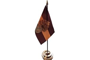 SUNATURE Royal Regiment of Fusiliers Military 6" x 4" Flag With Gold Base