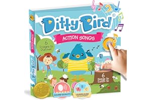 DITTY BIRD Musical Books for Toddlers | Fun Children's Nursery Rhyme Book | I’m a Little Teapot Book with Sound | Interactive Toddler Books For 1 Year Old to 3 Year Olds | Sturdy Baby Sound Books