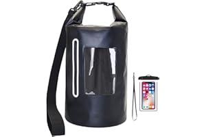 Hodufy Faraday Dry Bag 15L & Waterproof Phone Pouch,Faraday Rucksack Bag EMP for Laptop & Tablet,Inner Double-Layer Shielding Signal Cloth Waterproof Faraday Tote Bag.