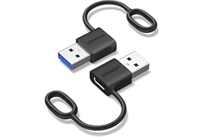 UGREEN USB auf USB C Adapter (2 Stück) 10Gbps Adapter mit einem Anti-Verlust-Silikonring für iPhone 17/16/15 Serie iPad Galaxy S24/S23 Serie Laptops Carplay usw