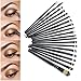 INMOZATA 20pcs/set Black HQ Makeup Brushes Cosmetic Brushes Set Blending Concealer Eyeshadow Eyebrow Foundation Shadow Powder Cosmetics Tools Kit