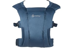 Ergobaby Embrace Soft Air Mesh Marsupio per neonati fin dai primi giorni, Marsupio porta bebè a 2 posizioni, Marsupio neonati ergonomico, Blue
