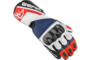 Berik Zoldar Motorcykel Handskar, schwarz/weiß/rot/blau, M