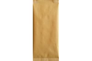 IMBALLAGGI ALIMENTARI PZ 1000 SACCHETTO IN CARTA PAGLIA 10 X 25 + TOVAGLIOLO 40 X 40 BUSTA PORTA COLTELLO CUCCHIAIO PORTA POSATE PER APERITIVO APERICENA E HAPPY HOUR PER ALIMENTI (1000)