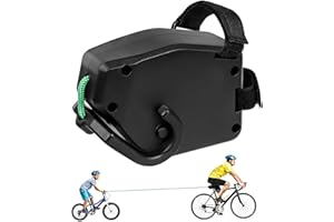 Acentor Traino bici bambino, 2,5m Retrattile Corda di Trazione Della Bicicletta per bambino, Cintura di Trazione Della Bicicletta, Corda da Traino Elastica Portatile per le Gite in Famiglia