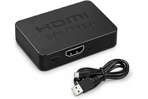 1-i-2 HDMI-splitter 4K 3D-utgångar, HDMI 1080P-splitter, hane till hona, stöder 4K@60Hz och HDCP 2.2, HDMI-splitter med dubbe