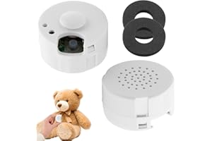SUUOSL 2 Pack 60 Second Voice Recorder for Ted dy, Talking Tins Voice Recorder, Recordable Voice Device for Boys Girls for Plush Toy Baby Doll Toy and Pillow, White