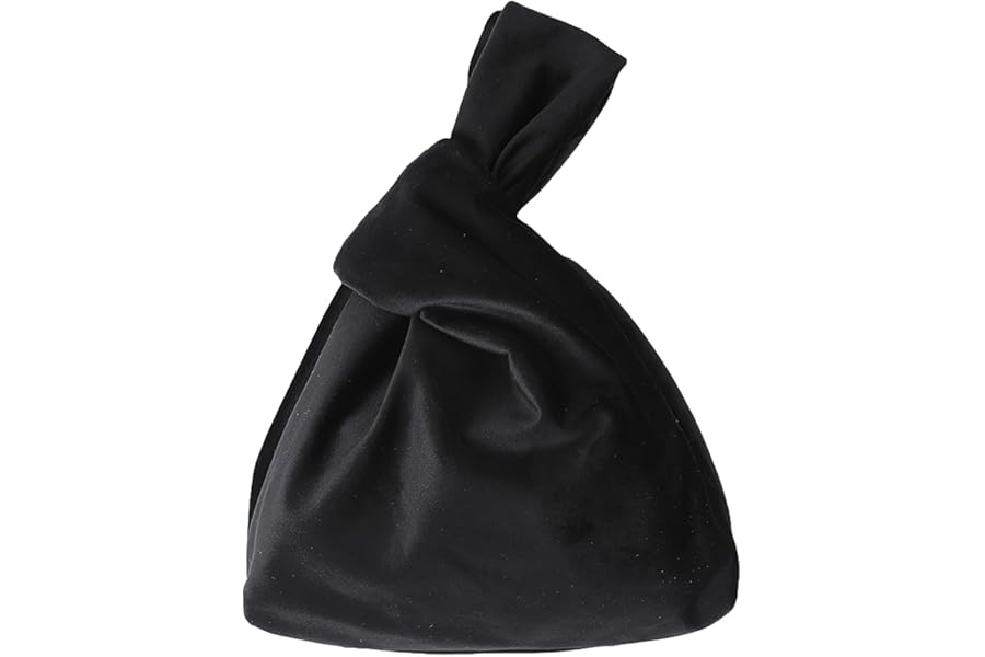 Anopo Small Velvet Wristlet Purse for Women Elegant Clutch Evening Bag Wrist Bag Sleeve-Knot-Pouch