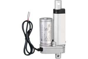 EYPINS 1000N 50mm Actionneur Linéaire Electrique CC 12V IP54 Alliage d'Aluminium Verin Electrique Contrôle de Mouvement Linéaire du Mobilier Pousser Tirer 14mm/s pour Lit Canapé Electrique Fauteuil