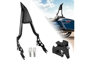 AUFER Detachable Rear Passenger Backrest Sissy Bar Compatible With For Touring Road King Street Glide Electra Glide Road Glide FLHR FLHX FLHT FLTR 2009-2023
