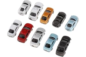 PAOWSIETIVIITY 10 Pezzi Modello Parcheggio Paesaggio Strada Layout Sandtable Accessori 1:150