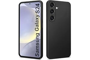 Elekpia Ultra Dünn Hülle Kompatibel mit Samsung Galaxy S24, Kratzfest Stoßfest rutschfest Handyhülle, Anti-Fingerabdruck Fallschutz Schutzhülle, TPU Silikon Case, Kantenschutz Cover (Schwarz)