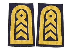 BAUM-M GMBH Rangschlaufen für Schulterklappen Marine für die Deutsche Bundeswehr blau - gold gewebt