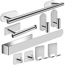 TASTOS Portasciugamani Ad Anello In Acciaio Inox Spazzolato 22,9 Cm - Design Moderno Per Bagno E Cucina - 4