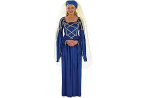 Fun Shack Disfraz Medieval Mujer Adulta, Traje Medieval Mujer, Vestido Medieval Mujer, Disfraz Mujer Medieval, Disfraz Dama Medieval Mujer, Disfraz Mujer Carnaval Talla XXL