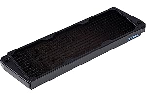 Alphacool NexXxoS X-Flow Radiator ST30 360mm, 413mm Length, Copper, Silent PC Cooling, Compatible with Desktop, 120mm Fan