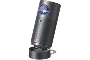 ‎NEBULA Projektor NEBULA Capsule Air Google TV, oficjalna licencja Netflix, inteligentny mini projektor 720p z Wi-Fi, 2 godziny odtwarzania (czarny)