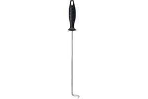 MSY BIGSUNNY Pig Tail Food Flipper, Stainless Steel Grilling Meat Hook, 16-Inch