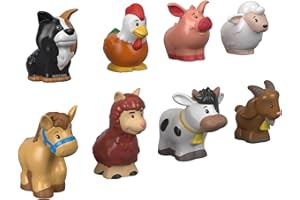 Fisher-Price Little People 8 figurines des animaux de la ferme, jouet enfant 12 mois et plus, GFL21