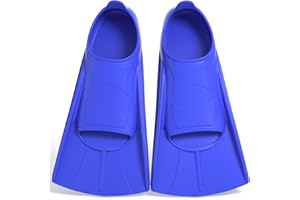 JINFANSHURICH Silikon Schwimmflossen, Weiche und Bequeme Passform flossen Kinder Erwachsene, Kurze Trainingsflossen für Schwimmen, Unisex Flossen für Kinder Erwachsene, Kurzflossen