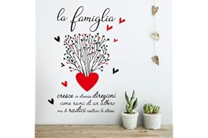 kina - UV01326 Decorazione Parete in PVC Trasparente Adesivi per Muro Aforismi - Misure 2 Foglio 45x35cm