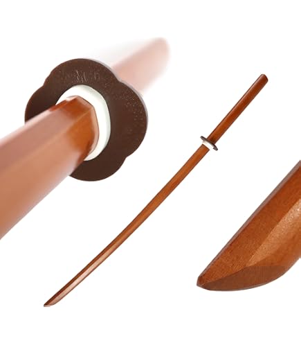 Épée Chinoise En Bambou 107,5 Cm - Bokken Fait Main Avec Fourreau - Pour Décoration, Cosplay, Entraînement - 3